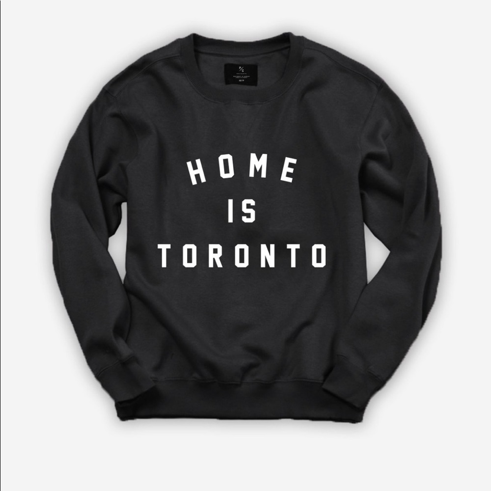 Peace Collective TORONTO Canada Baby Boy Crewneck Sweatshirt Black NEW 0-3 Mos